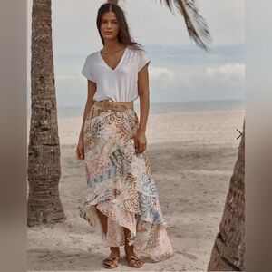 White House Black Market Multicolor Floral Skirt